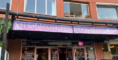 vegan junkfood bar buiten